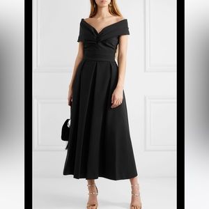 PREEN BY THORNTON BREGAZZI DANIELA OFF-THE-SHOULDER RUCHED CADY DRESS